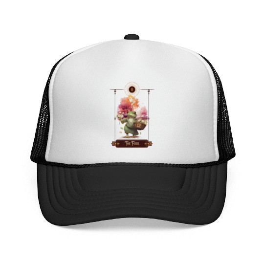 "The Fool" Frog Tarot Card Trucker Caps