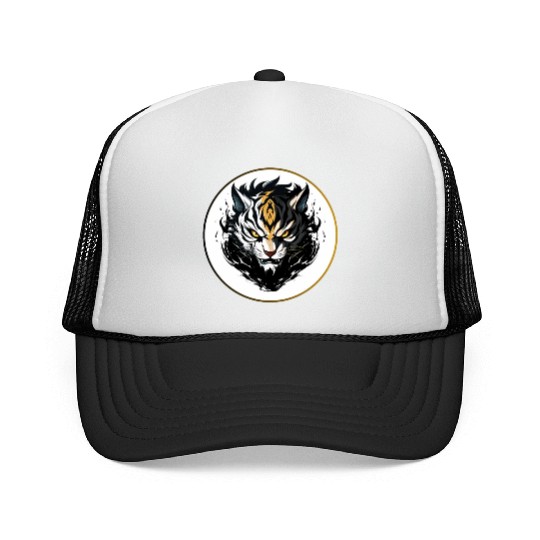 Fierce Tiger Anime Trucker Caps