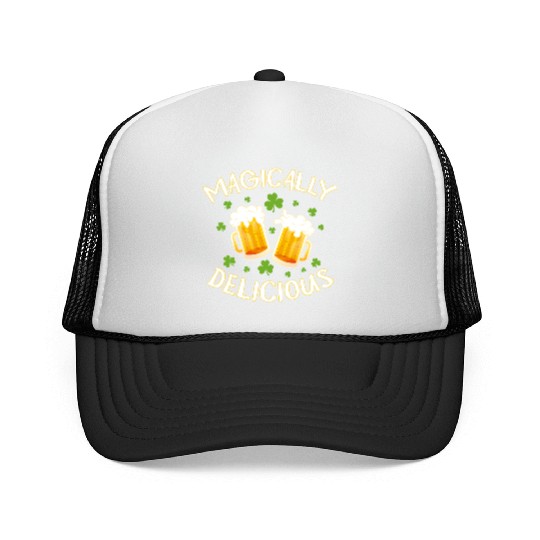 Magically Delicious Beer Drinking Irish Team St Trucker Caps