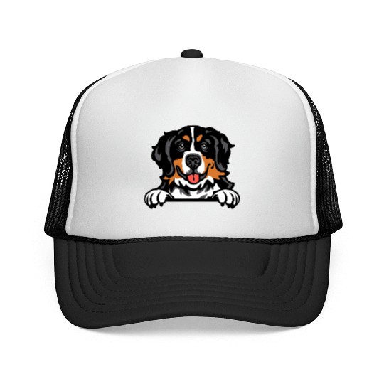 Bernese Mountain Dog Trucker Caps