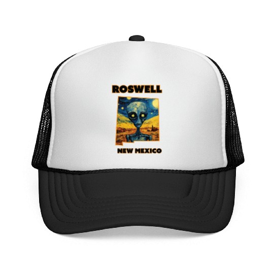 Roswell New Mexico - Alien Trucker Caps