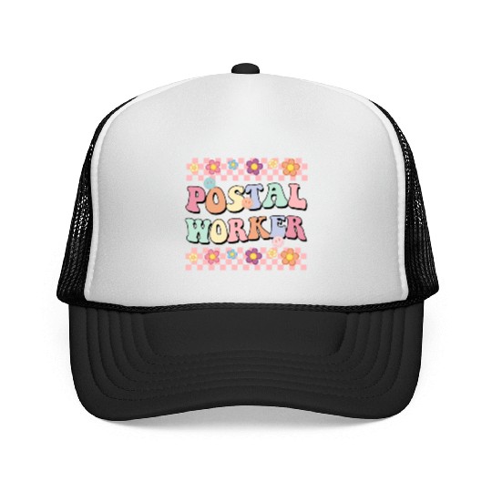Floral POSTAL WORKER Trucker Caps