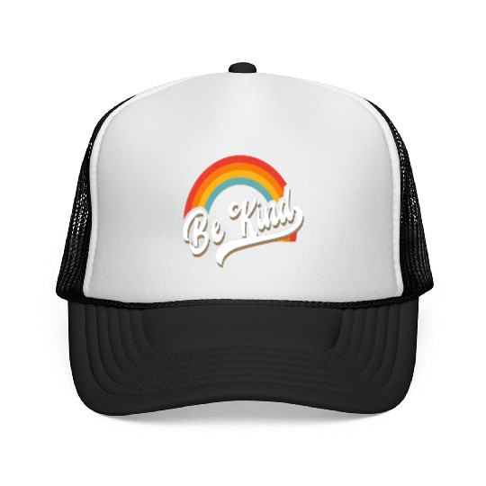 Be Kind Rainbow Anti Bullying Wear Orange Unity Trucker Caps