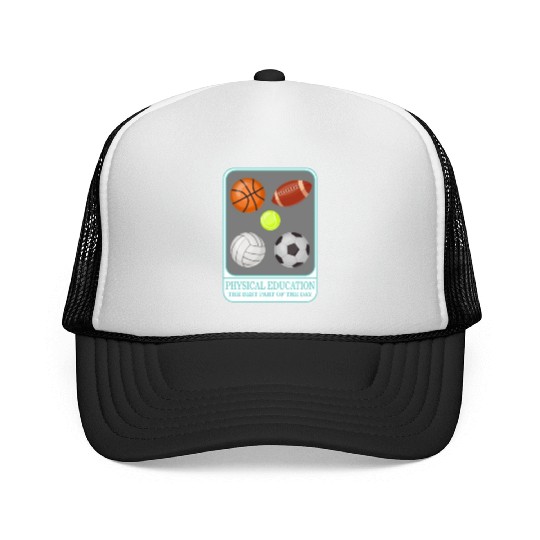 Physical Education Teacher Trucker Caps, P.E. Physical