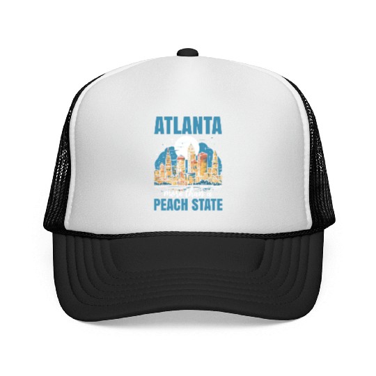 Atlanta City Georgia USA America United States Trucker Caps
