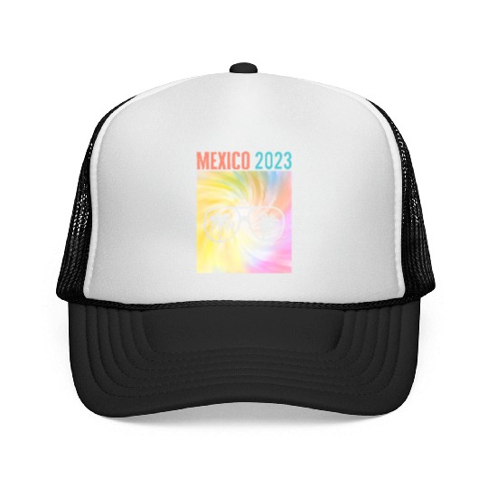 Mexico 2023 Trucker Caps, Mexican Sunglasses Palm Tree