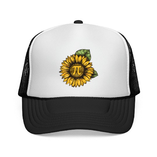 Sunflower Pi Day Costume Gift Trucker Caps
