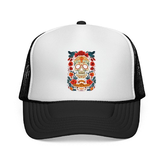 Dia De Los Muertos Trucker Caps
