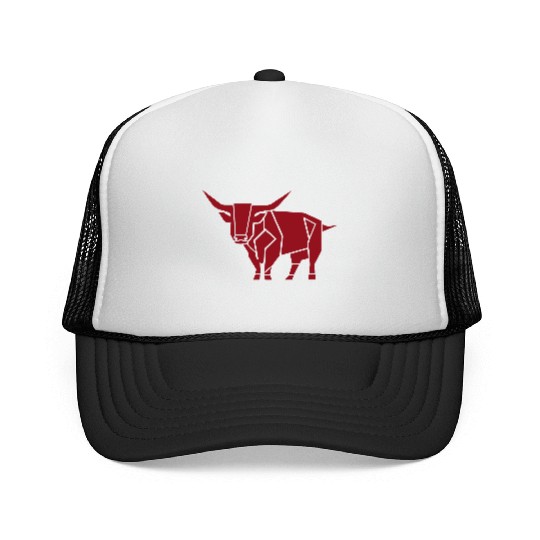 Courageous Bull Heart Trucker Caps