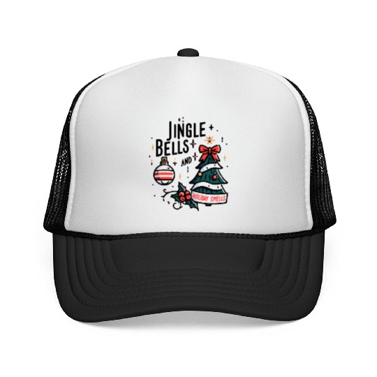 Jingle Bells and Holiday Smells Trucker Caps