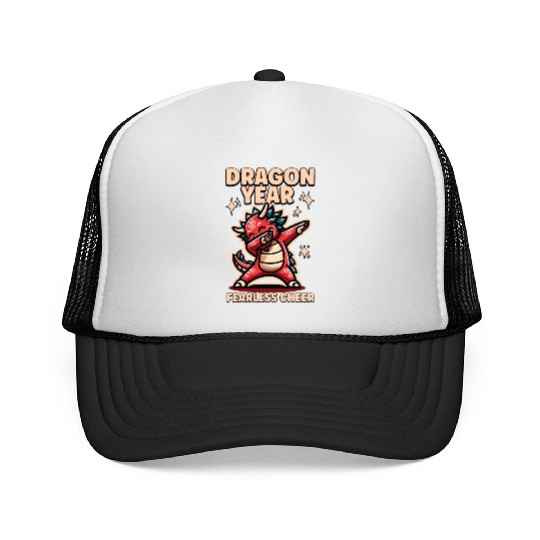 Dragon Kids Year of the Dragon Dabbing Trucker Caps