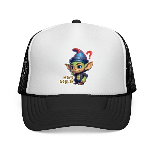 Funny Green Goblin Monster - Mind Goblin Deez Nuts Trucker Caps