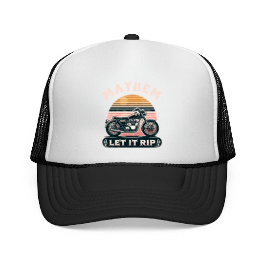 Unleash Chaos with Mayhem Let It Rip Graphic Wear Trucker Caps