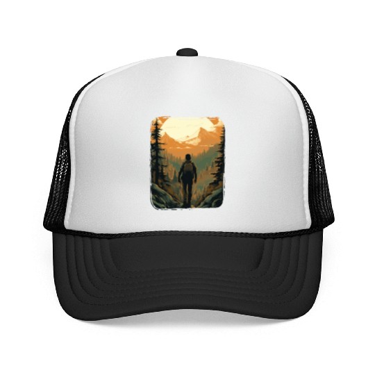 Forest nature trekking adventure Trucker Caps
