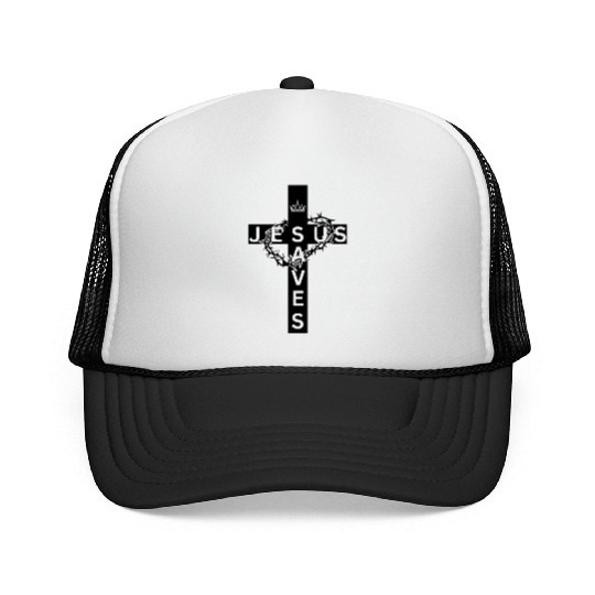Jesus Saves Trucker Caps