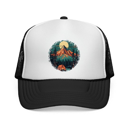 Forest nature trekking adventure Trucker Caps