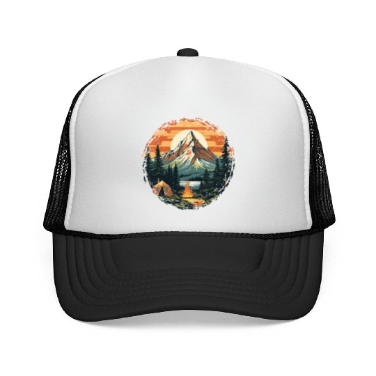 Forest nature trekking adventure Trucker Caps