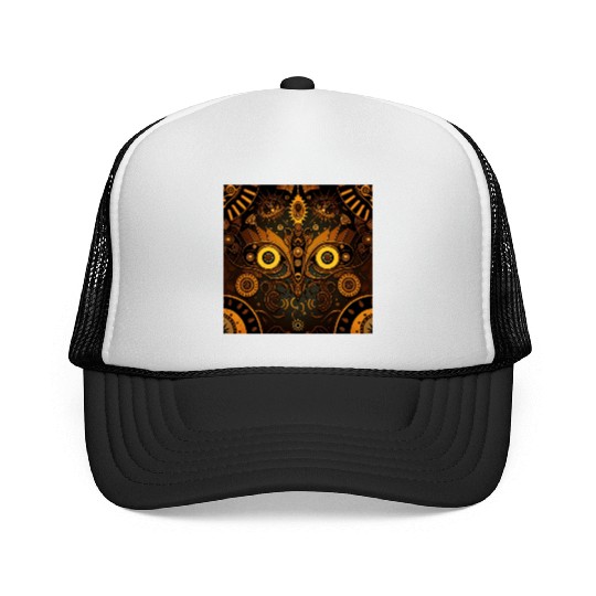 New Age 1920s Abstract Steampunk Design Trucker Caps