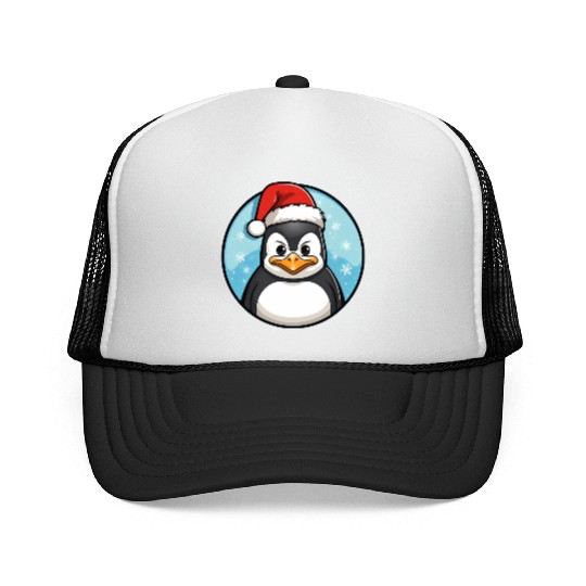 Penguin Christmas Trucker Caps