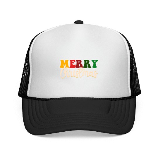 Merry Christmas, Santa Claus, Xmas Season Blessed Trucker Caps