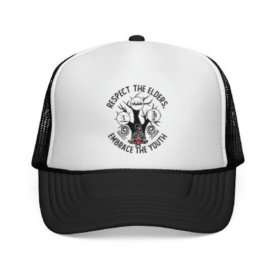 Respect Elders, Embrace Youth Trucker Caps