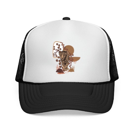 Funny Leopard Cheetah Animal Trucker Caps