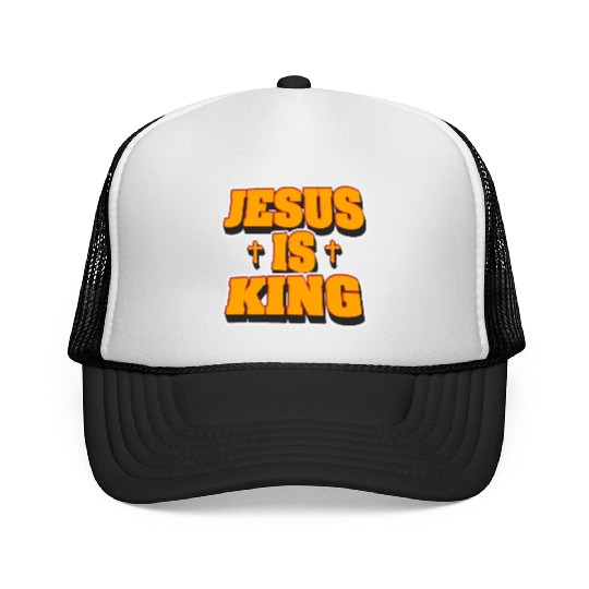 Jesus Is King Love Jesus Christian Christmas Trucker Caps
