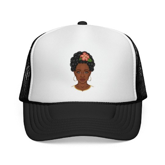 Black girl, black girl magic, African American wom Trucker Caps