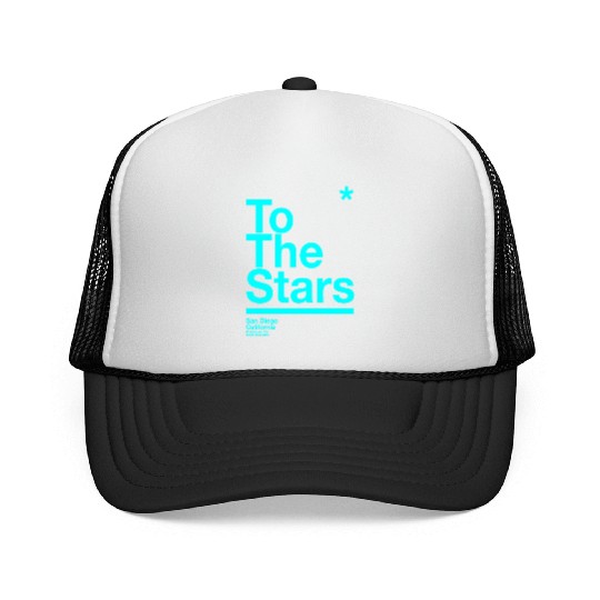 To The Stars Light Blue Trucker Caps