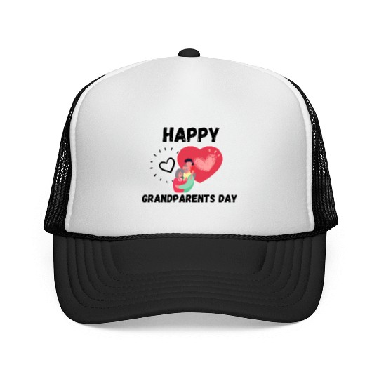 Happy Grandparents Day Trucker Caps