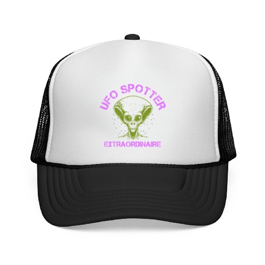 Alien, Aliens, UFO, UAP, Space Unknown Flight Trucker Caps