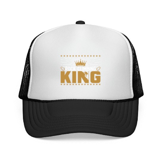 Rock Climbing King Trucker Caps