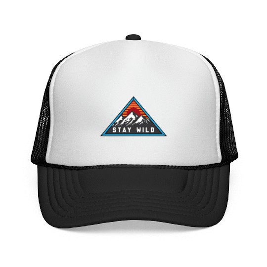 Stay Wild Mountain Design - Embrace Adventure Trucker Caps