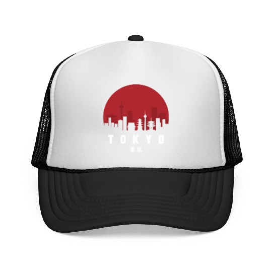 Tokyo Typography Trucker Caps - Urban Statement