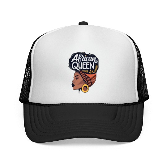 African Queen Afrocentric Queen Trucker Caps