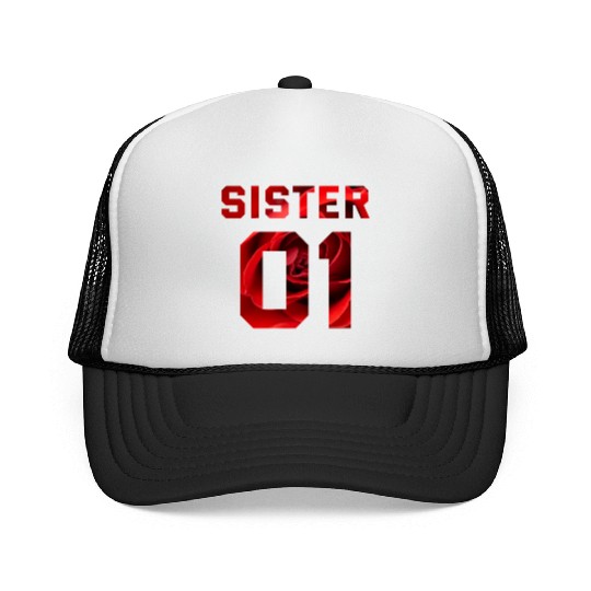 COUPLE FLOWER SISTER 01 Trucker Caps