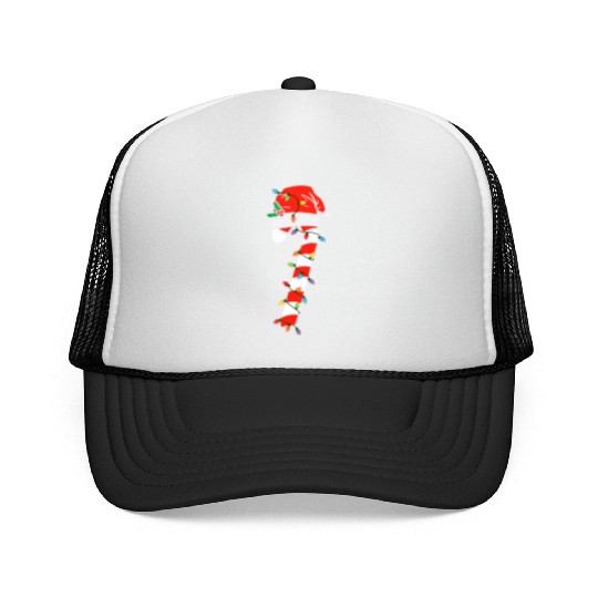 Christmas Candy Cane Santa Xmas Kids Toddler Youth Trucker Caps