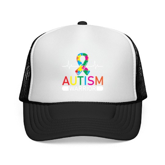 Autism Warrior Autistic Ninja Spectrum Asperger Trucker Caps