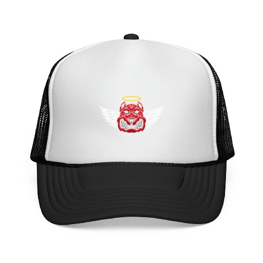 Angry Devil Dog Trucker Caps
