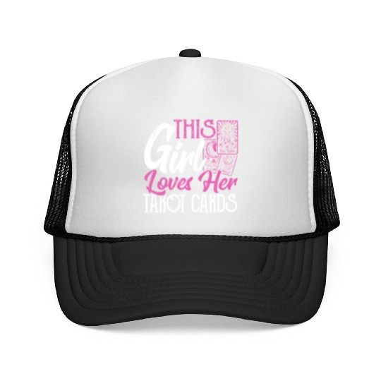 This Girl Loves Her Tarot Cards Tarot Card Reading Trucker Caps