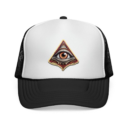 Illuminati one eye symbol of freedom world society Trucker Caps
