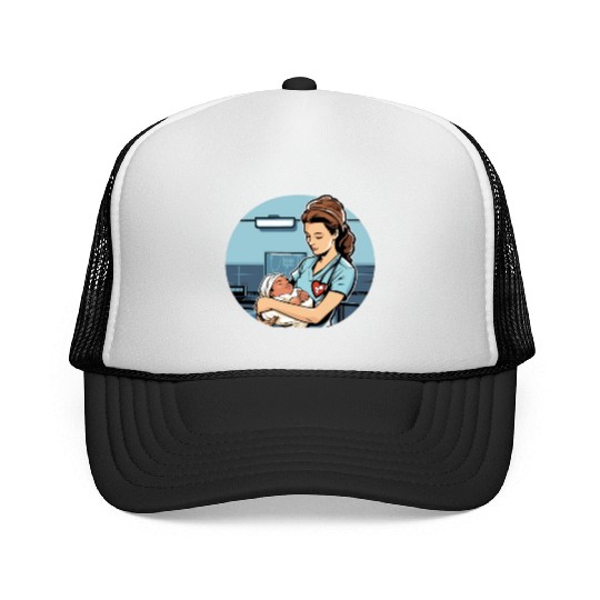 Registered Nurse Medical Medicine Neonatal Nurse Trucker Caps