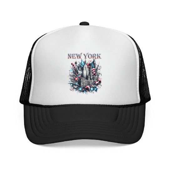 New York Christmas Spirit Trucker Caps