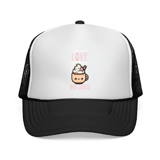 Warm Embrace of Sweet Hot Chocolate - Cozy Love Trucker Caps