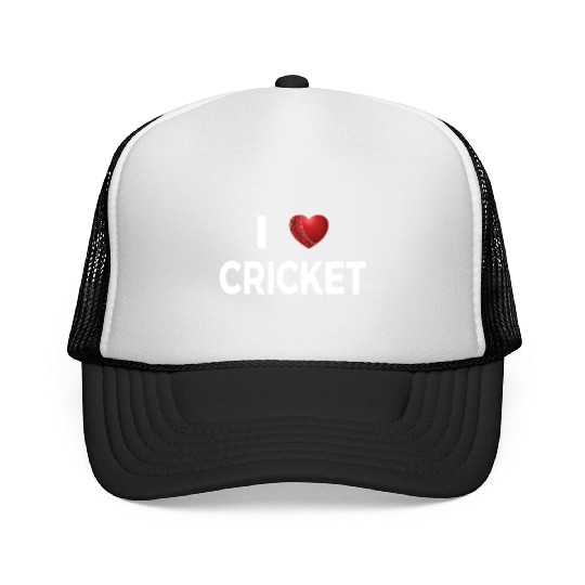 I Love Cricket Trucker Caps