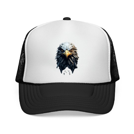 Geometric Eagle Animation Trucker Caps