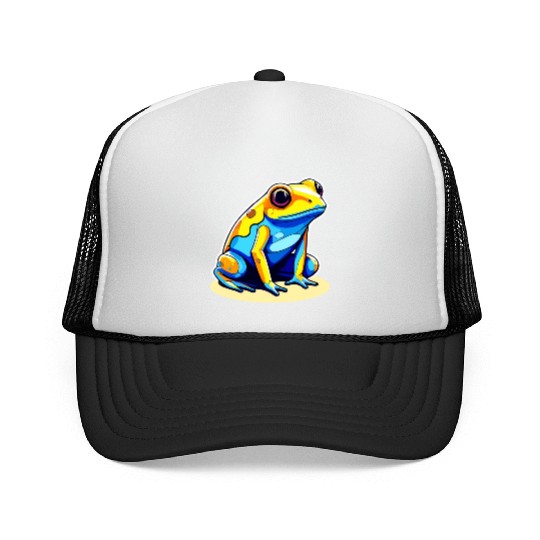 Golden Poison Frog Illustration Trucker Caps
