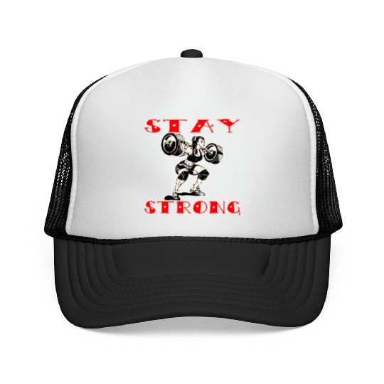 Stay Strong Him Her ©WhiteTigerLLC.Com LIKE US Trucker Caps