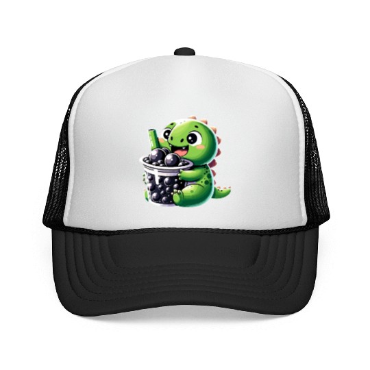 Boba Tea Dragon Kawaii Trucker Caps