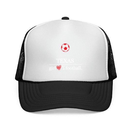 This girl texas football Trucker Caps